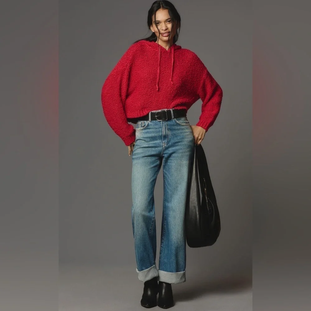 Anthropologie Pilcro Sailcloth Hooded Sweater